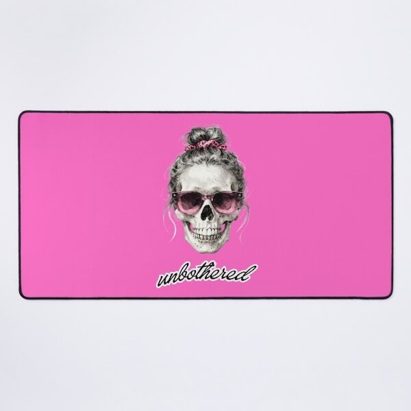 Item preview, Unbothered Messy Bun Skull with Sunnies designed and sold by threadsjam.