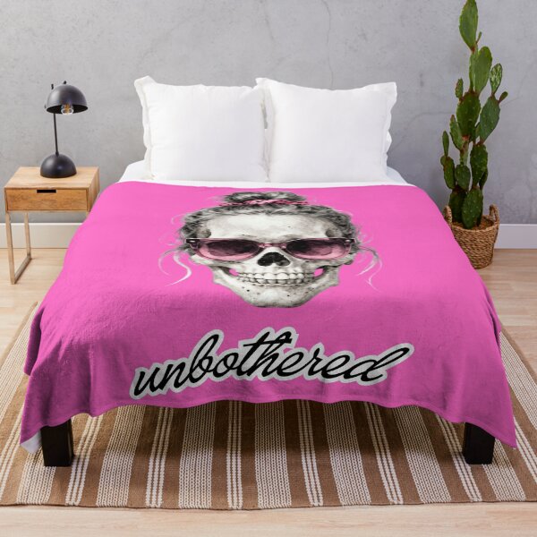 Item preview, Unbothered Messy Bun Skull with Sunnies designed and sold by threadsjam.