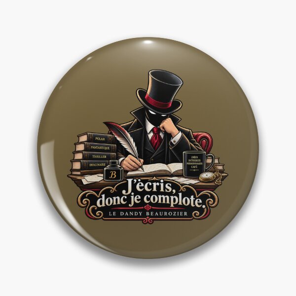 Item preview, Writer's humor | I write, therefore I plot | The Beaurozier Dandy designed and sold by Beaurozier.