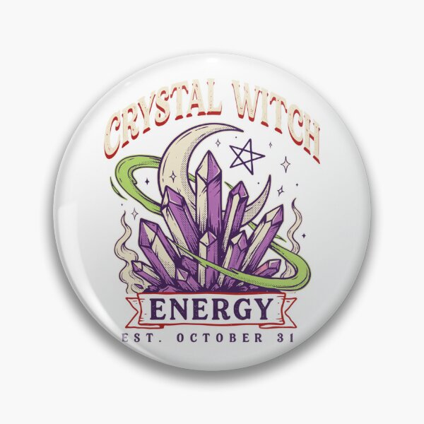 Item preview, Crystal Witch T-Shirt | Amethyst Moon Magic Halloween Graphic Tee v13 designed and sold by DarylWelsh2024.