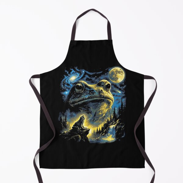 Item preview, Mystical Frog Under The Moon Fantasy Forest Gothic Art designed and sold by Glow-Paw-Studio.