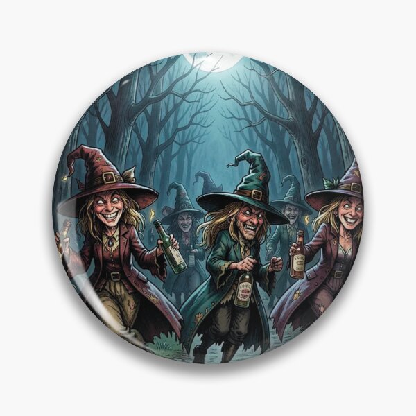 Item preview, Witches are walking through the forest to a party. designed and sold by MagelliShop.