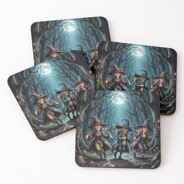 Item preview, Witches are walking through the forest to a party. designed and sold by MagelliShop.