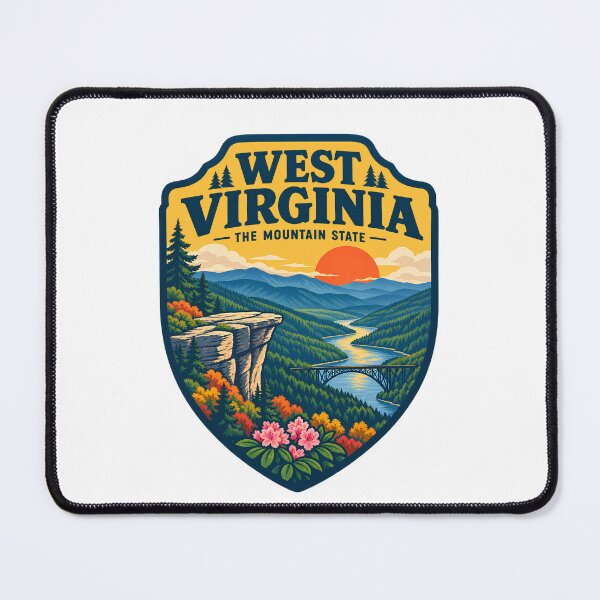 Item preview, Vintage West Virginia The Mountain State Hiking Nature Badge designed and sold by LittleArij.