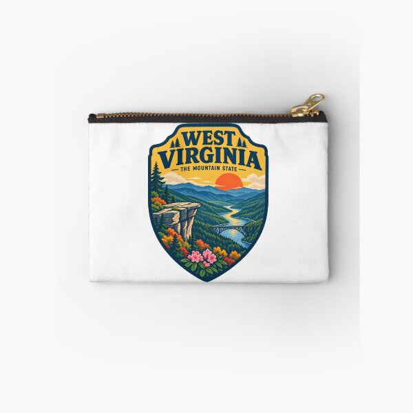 Item preview, Vintage West Virginia The Mountain State Hiking Nature Badge designed and sold by LittleArij.