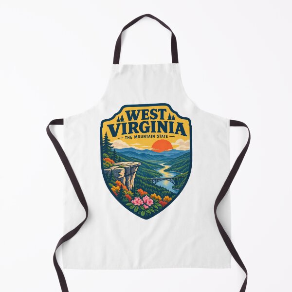 Item preview, Vintage West Virginia The Mountain State Hiking Nature Badge designed and sold by LittleArij.