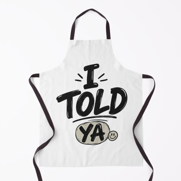 Item preview, I Told Ya Funny Retro Typography T-Shirt Design designed and sold by mik lor.