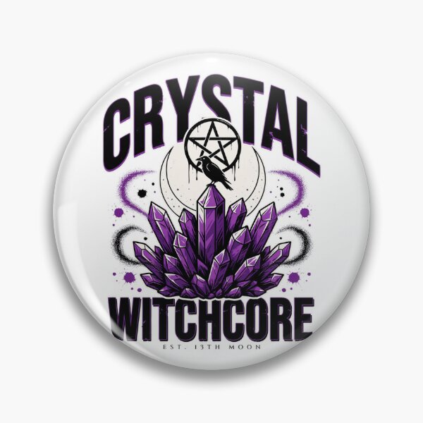 Item preview, Crystal Witch T-Shirt | Amethyst Moon Magic Halloween Graphic Tee v14 designed and sold by DarylWelsh2024.
