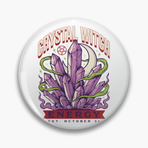 Item preview, Crystal Witch T-Shirt | Amethyst Moon Magic Halloween Graphic Tee v15 designed and sold by DarylWelsh2024.