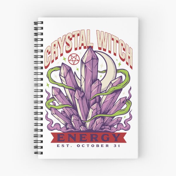 Item preview, Crystal Witch T-Shirt | Amethyst Moon Magic Halloween Graphic Tee v15 designed and sold by DarylWelsh2024.