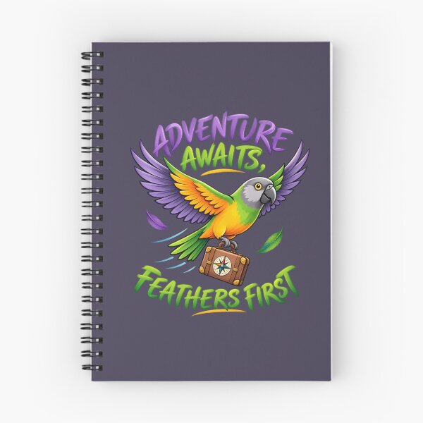 Item preview, Senegal Parrot Adventure Awaits Feathers First designed and sold by PunchDrop.