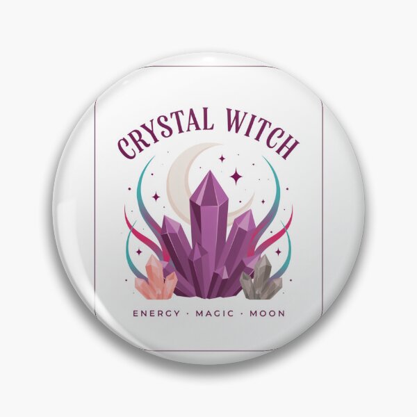 Item preview, Crystal Witch T-Shirt | Amethyst Moon Magic Halloween Graphic Tee v17 designed and sold by DarylWelsh2024.