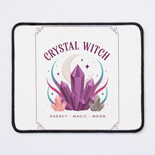Item preview, Crystal Witch T-Shirt | Amethyst Moon Magic Halloween Graphic Tee v17 designed and sold by DarylWelsh2024.