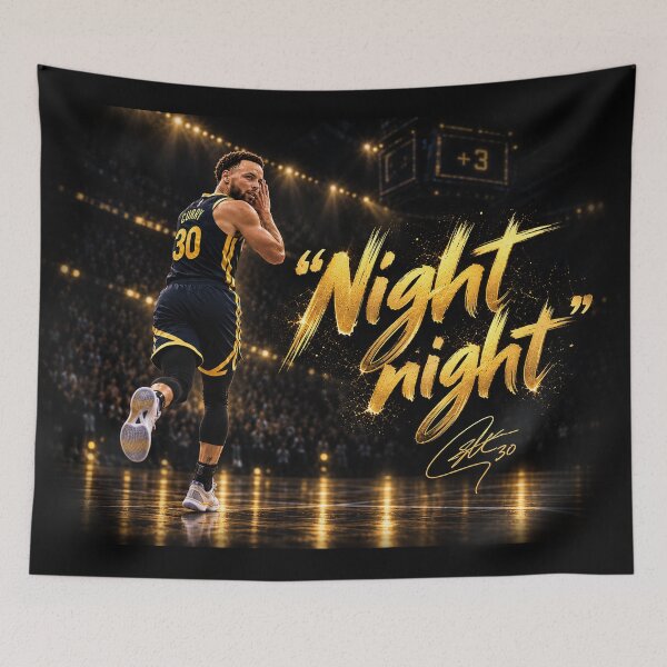 Item preview, Night night - Steph Curry designed and sold by BallerQuotes.