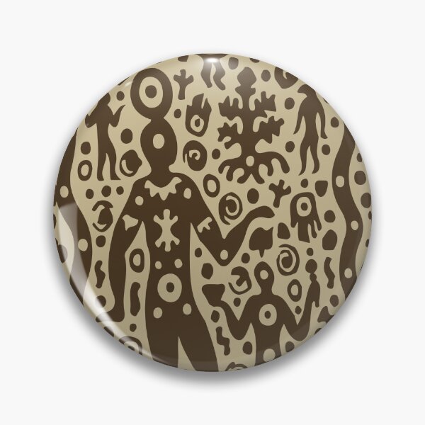 Item preview, Ancient Star Being Petroglyph Art designed and sold by RamyGallery.