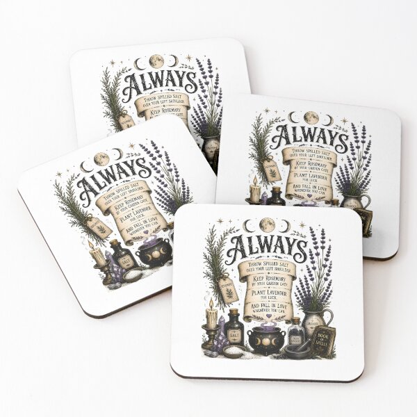 Item preview, Always Throw Spilled Salt, Practical Retro Magic Witchy Quote designed and sold by OddPopARt.