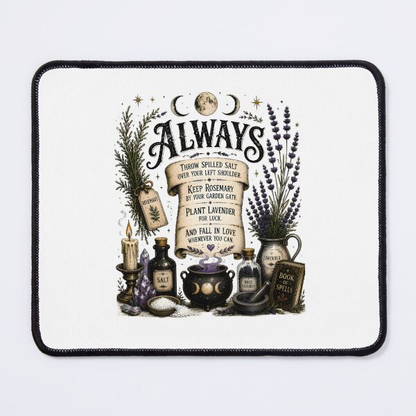 Item preview, Always Throw Spilled Salt, Practical Retro Magic Witchy Quote designed and sold by OddPopARt.