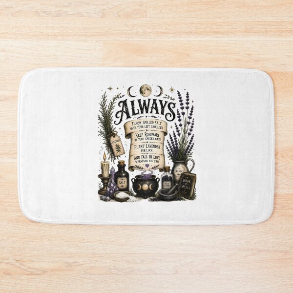 Item preview, Always Throw Spilled Salt, Practical Retro Magic Witchy Quote designed and sold by OddPopARt.