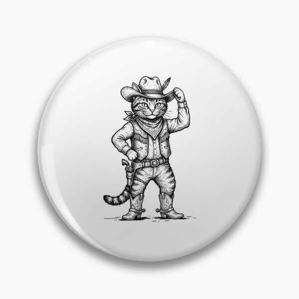 Item preview, Vintage Western Cowboy Cat  designed and sold by SOUFIANE1991.