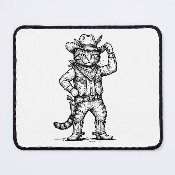 Item preview, Vintage Western Cowboy Cat designed and sold by SOUFIANE1991.