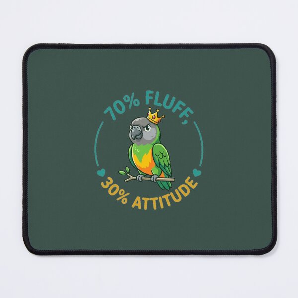 Item preview, Senegal Parrot 70% Fluff 30% Attitude designed and sold by PunchDrop.