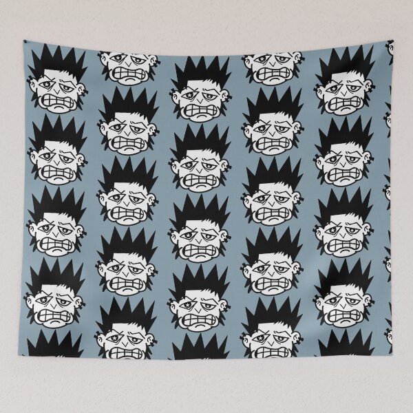Item preview, Grumpy Star Eyes Grunge Skater Guy Art designed and sold by BitDoodle.