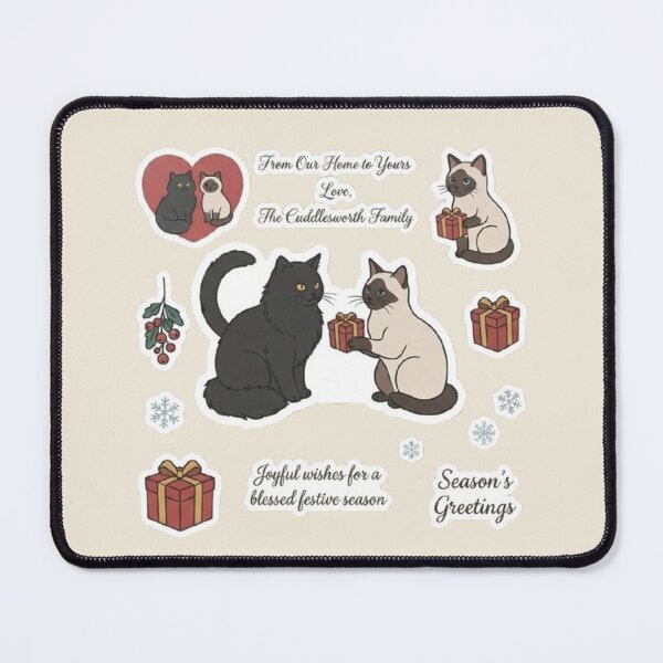 Item preview, Cute Christmas Cats Sticker Sheet – Festive Holiday Kittens and Gifts designed and sold by PetalsPaws.