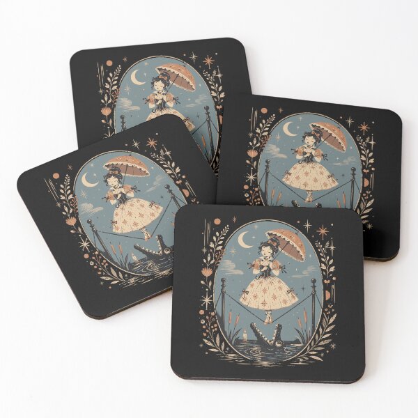 Item preview, Tightrope Girl Haunted Mansion Stretching Room Vintage Gothic Portrait designed and sold by OddPopARt.