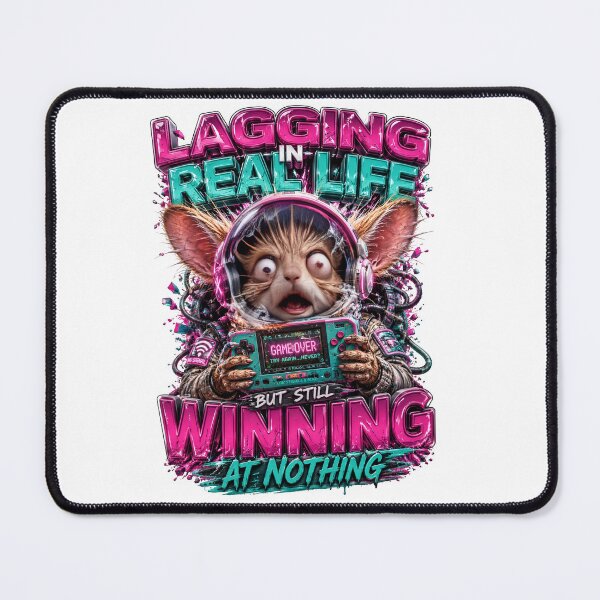 Item preview, Lagging In Real Life But Still Winning At Nothing Cat designed and sold by Sovereign Supply Co..