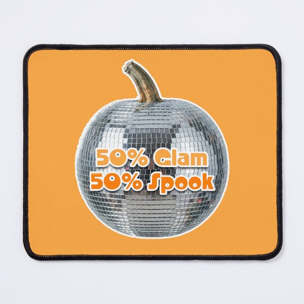 Item preview, Disco Ball Pumpkin - 50% Glam 50% Spook Halloween designed and sold by Silly Goose Party.
