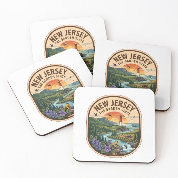 Item preview, Vintage New Jersey The Garden State Lighthouse Coast Badge designed and sold by LittleArij.