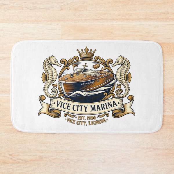 Item preview, Vice City Marina - Retro Leonida Yacht Club  designed and sold by Neon-Leonida-Vibes.