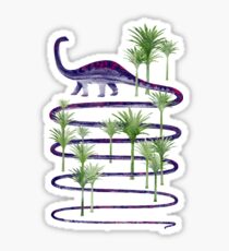 Dinosaur walk (Prehistoric beauties) Sticker