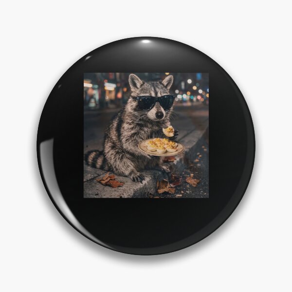 Item preview, Cool Raccoon with Deviled Eggs Humor designed and sold by RDGNR.
