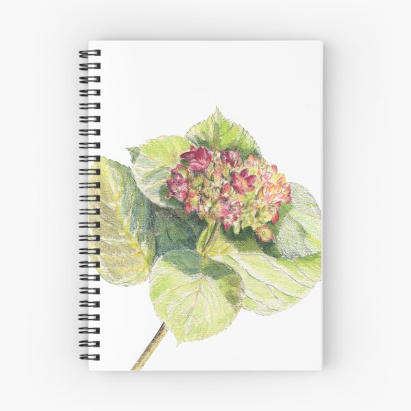 Item preview, Hydrangea Flower Colored Pencils Modern Art designed and sold by Flowersforbear.