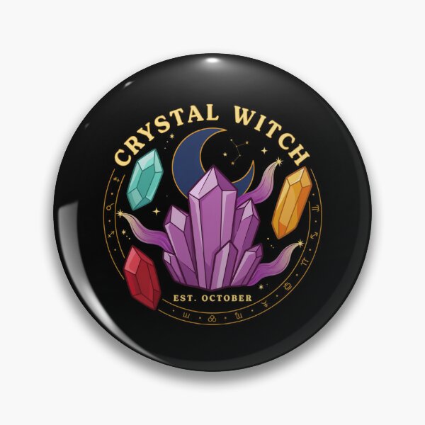 Item preview, Crystal Witch T-Shirt | Amethyst Moon Magic Halloween Graphic Tee v19 designed and sold by DarylWelsh2024.