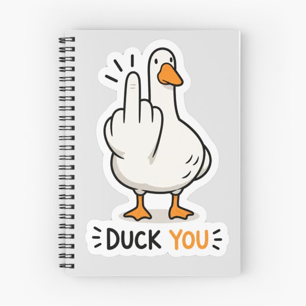 Item preview, Duck You Funny Middle Finger Duck designed and sold by PixoNest.