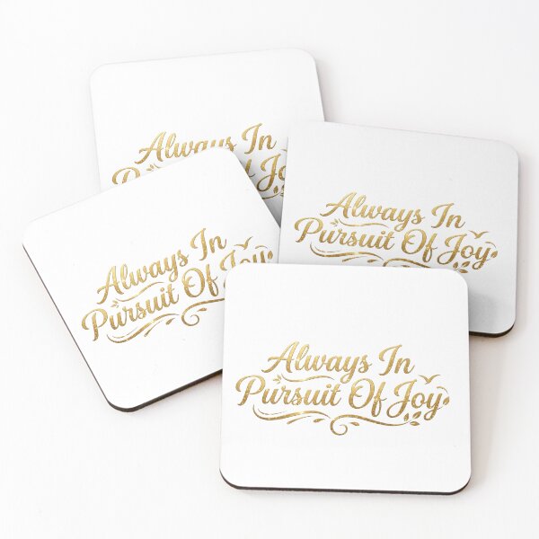 Item preview, Always In Pursuit Of Joy Typography Gold Design designed and sold by ThePrintArt.