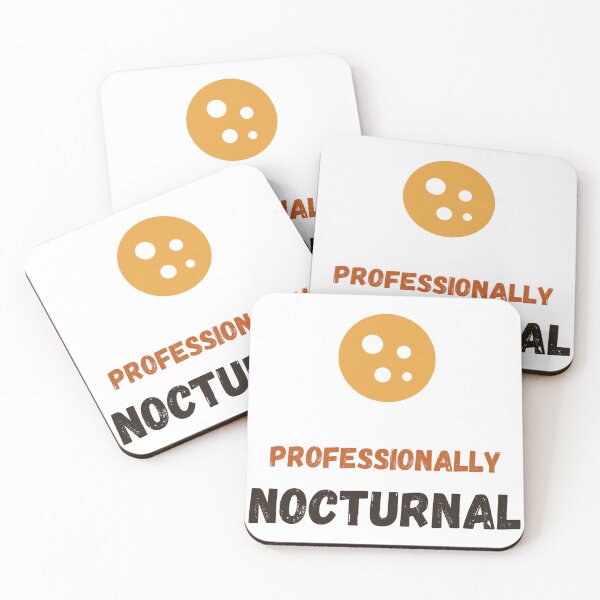 Item preview, Professionally Nocturnal Funny Night Shift Worker Night Owl Gift designed and sold by Barbaroot.