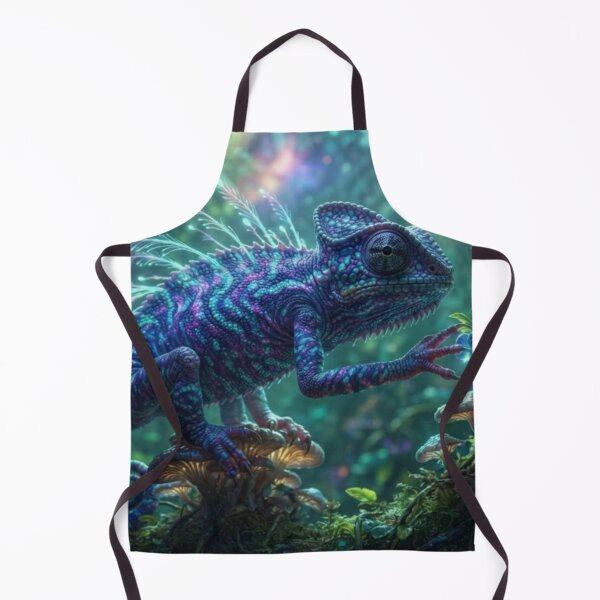 Item preview, Fantastic Chameleon - Cosmic and Luminous Reptile in an Enchanted Forest designed and sold by Malisa345.