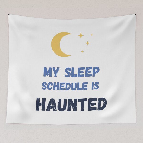 Item preview, My Sleep Schedule Is Haunted Funny Insomnia Night Owl Gift designed and sold by Barbaroot.