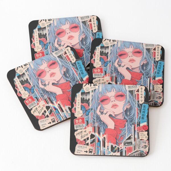 Item preview, Seoul City Rhythm - Aesthetic Korean Streetwear Collage designed and sold by SeoulVibeStudio.