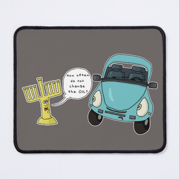 Item preview, Funny Hanukkah Car Oil Change Sticker | Menorah Auto Pun Art designed and sold by MyxaART.
