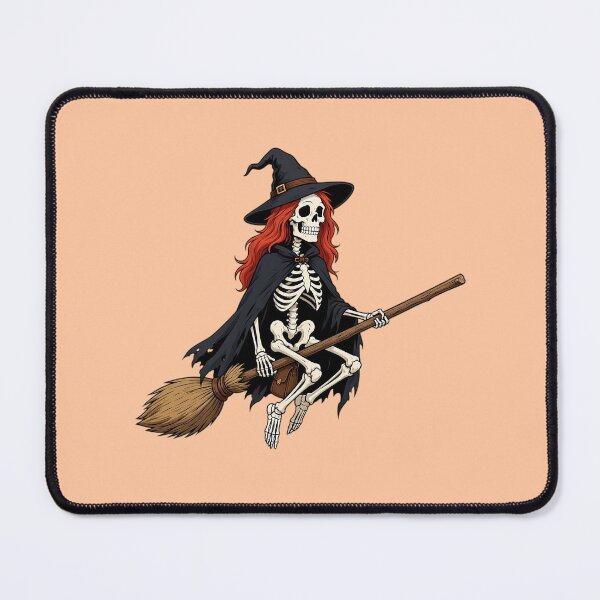 Item preview, Funny Skeleton Witch Flying on a Broom designed and sold by SweetLilith.
