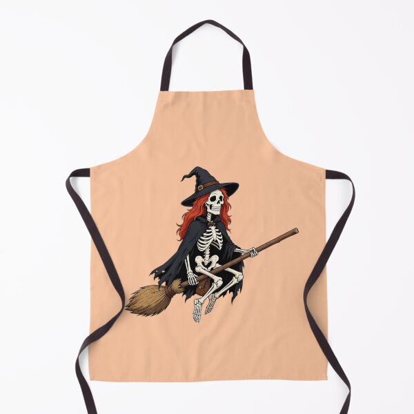 Item preview, Funny Skeleton Witch Flying on a Broom designed and sold by SweetLilith.