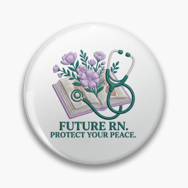 Item preview, Future RN Protect Your Peace 3D Puffy Art | Aesthetic Nursing Student designed and sold by The Niche Lab.