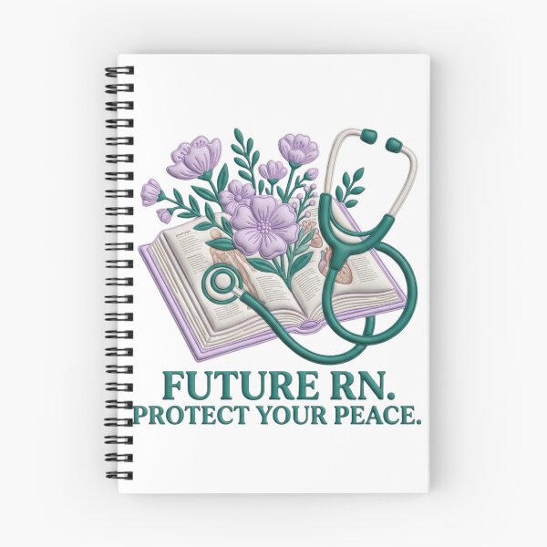 Item preview, Future RN Protect Your Peace 3D Puffy Art | Aesthetic Nursing Student designed and sold by The Niche Lab.
