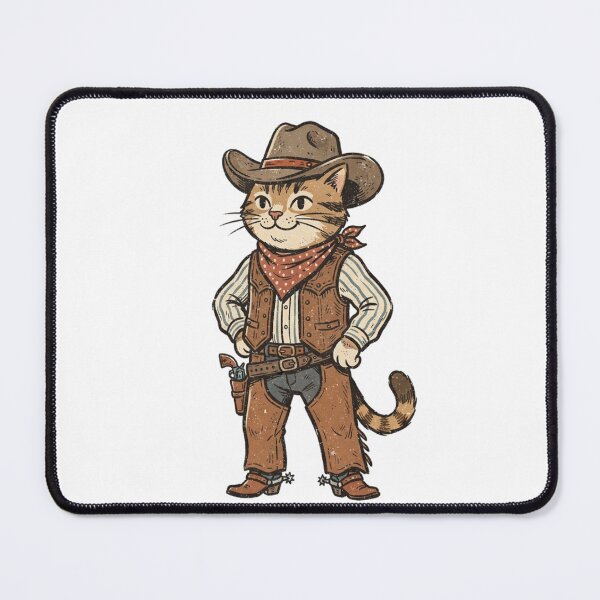 Item preview, Vintage Western Cowboy Cat designed and sold by SOUFIANE1991.