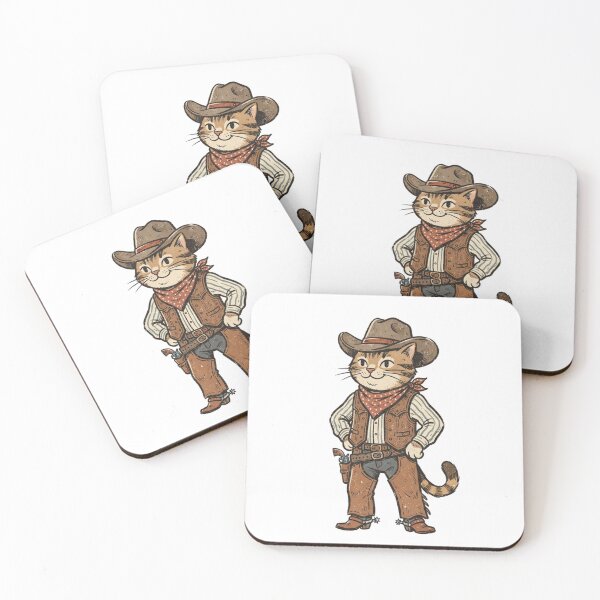Item preview,  Vintage Western Cowboy Cat  designed and sold by SOUFIANE1991.