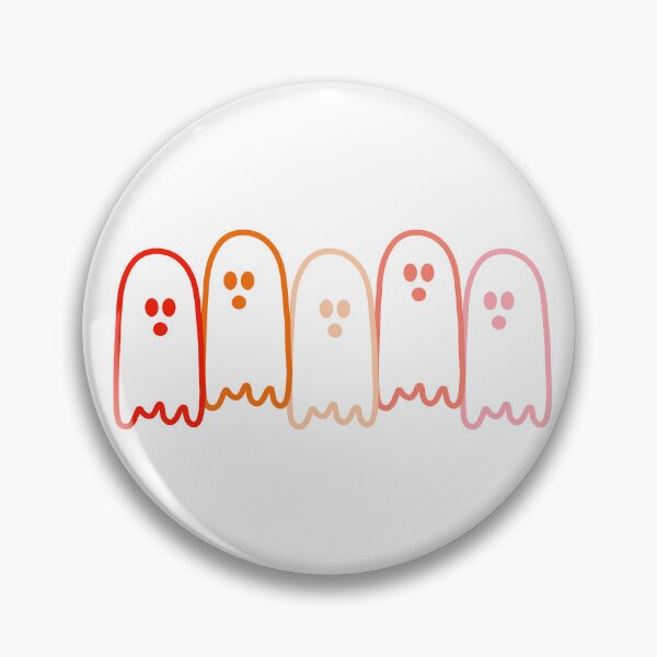 Item preview, Minimalist Warm Sunset Spooky Ghosts Retro Halloween Kawaii Spirits designed and sold by Aesthetic Crew.